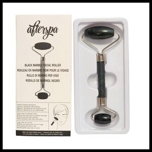 2 x AFTERSPA Black Marble Facial Roller Dual Ended Full Size Puffiness Circles